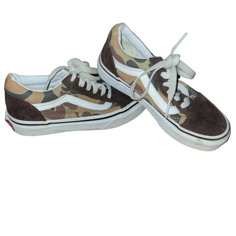 Vans brown camo size 13 sneakers